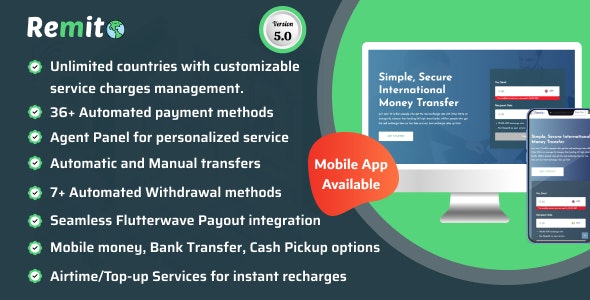 Remito v4.0.1 - A Complete Remittance Solution - nulled