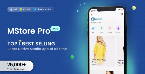 MStore Pro - Complete React Native template for e-commerce - v5.1.0