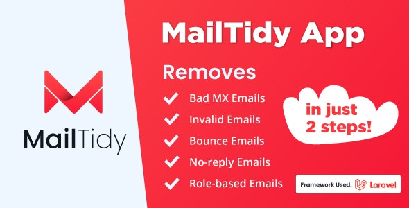 MailTidy - Email List Cleaner SAAS Application - v2.4