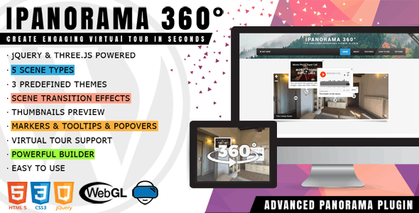 iPanorama 360° - Virtual Tour Builder for WordPress - v1.8.7