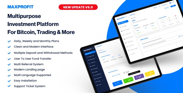 Max Profit v6.2 - Online Multipurpose Investment Platform - nulled