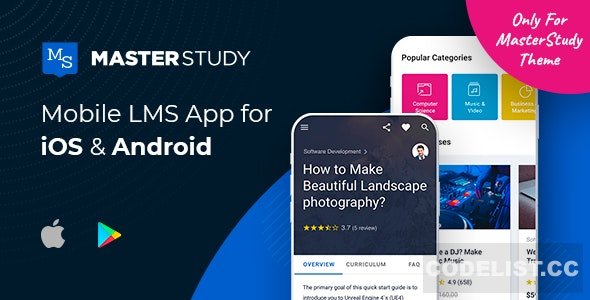 MasterStudy LMS Mobile App - Flutter iOS & Android - v2.2.9.2