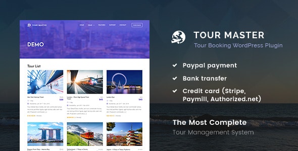 Tour Master v5.2.3 - Tour Booking, Travel, Hotel