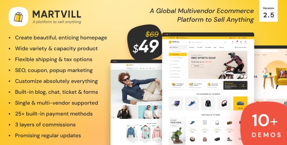 Martvill v1.6.0 - A Global Multivendor Ecommerce Platform to Sell Anything - nulled
