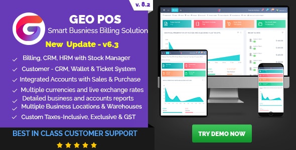 Geo POS v8.2 - Point of Sale, Billing and Stock Manager Application - nulled