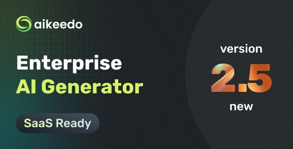 Aikeedo v1.0 - AI Powered Content Platform - SaaS Ready