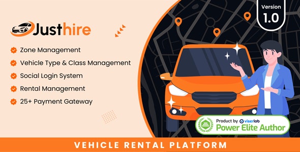 Justhire v1.0 - Vehicle Rental Platform - nulled