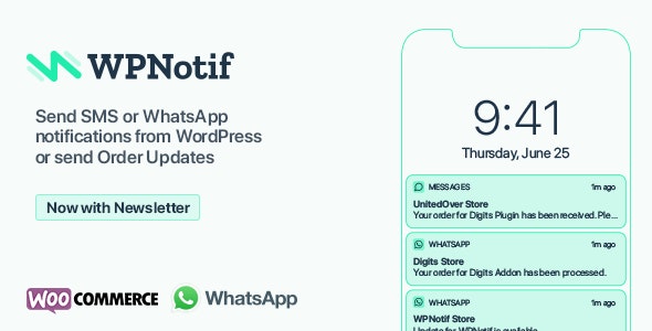 WPNotif v3.1.1.1 - WordPress SMS & WhatsApp Notifications
