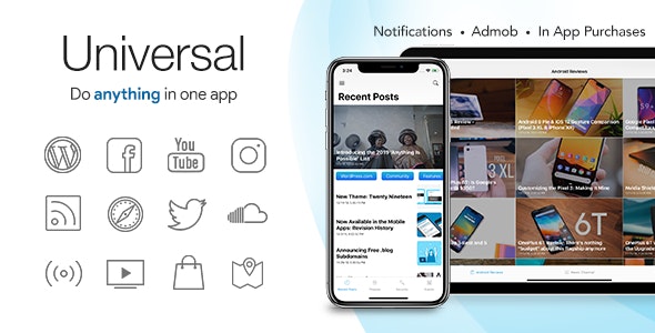 Universal for IOS v4.4.4 - Full Multi-Purpose IOS app