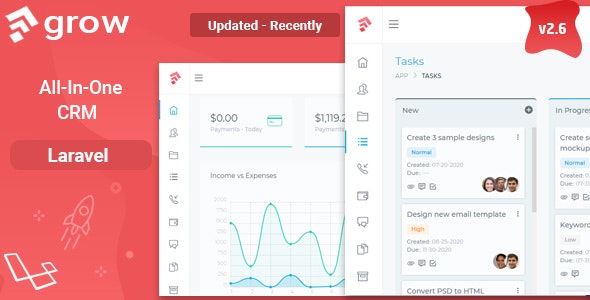 Grow CRM - Laravel Project Management - v2.8