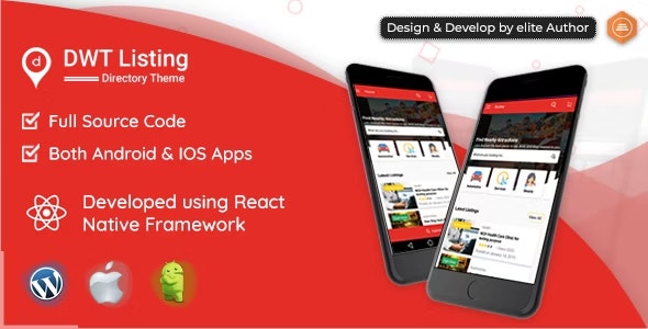 DWT Listing v2.1.4 - Directory & Listing React Native App