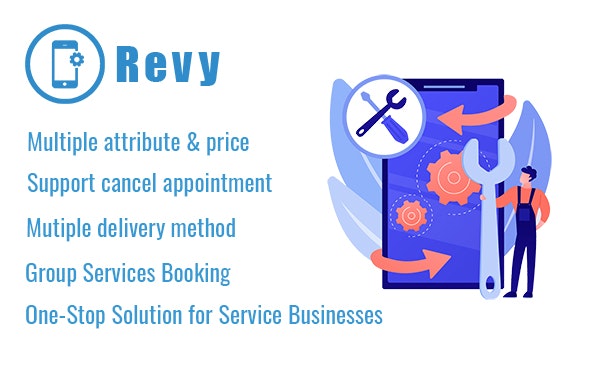 Revy v2.5 - WordPress booking system for repair service industries