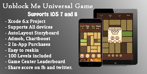 Unblock Me Universal Game (Swift)
