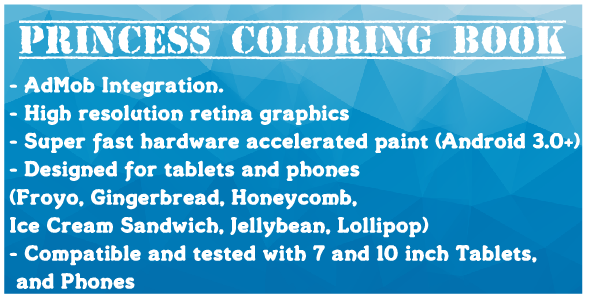 Princess Coloring Book With AdMob