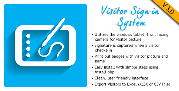 Visitor Signin System v1.0.1