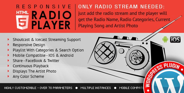 Radio Player Shoutcast & Icecast v4.4.5