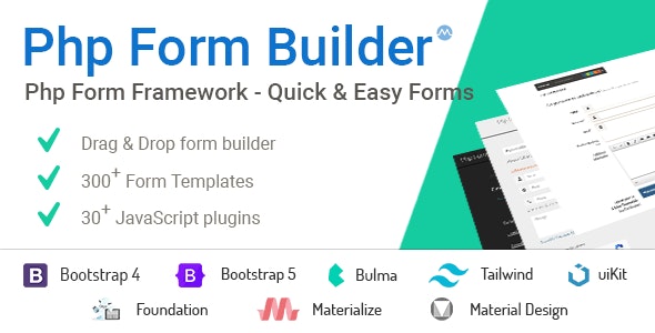 PHP Form Builder v6.2 - Advanced HTML forms generator with Drag & Drop - nulled