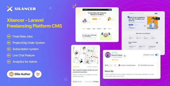 Xilancer v3.6.3 - Freelancer Marketplace Platform with Services & Projects - nulled