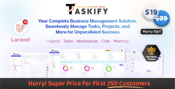 Taskify v1.2.0 - Project Management - Task Management & Productivity Tool