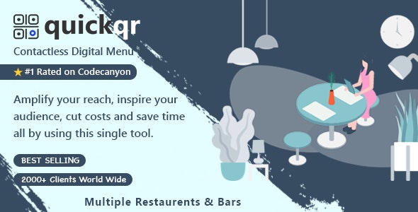 QuickQR v6.3.7 - Saas - Contactless Restaurant QR Menu Maker - nulled