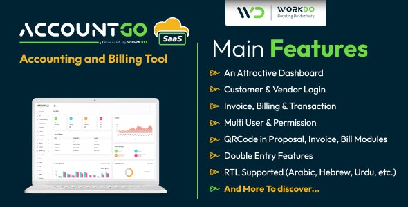 AccountGo SaaS v7.7 - Accounting and Billing Tool - nulled