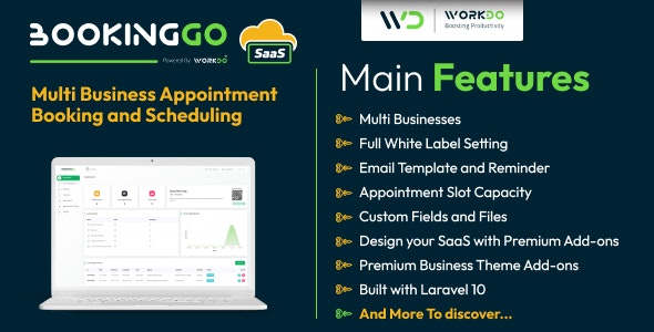 BookingGo SaaS v5.4 - Multi Business Appointment Booking and Scheduling - nulled
