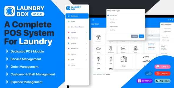Laundry Box v2.2.0 - POS and Order Management System - nulled