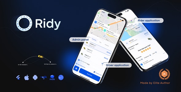Ridy Taxi Applcation v3.2.8 - Complete Taxi Solution with Admin Panel
