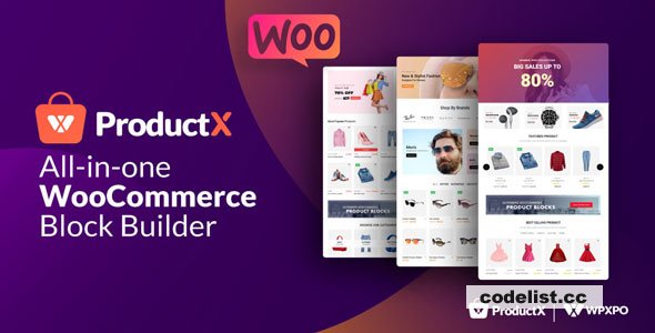 ProductX Pro v1.3.3 - Gutenberg Product Blocks for WooCommerce