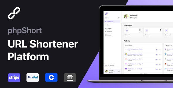 phpShort v50 - URL Shortener Platform - nulled