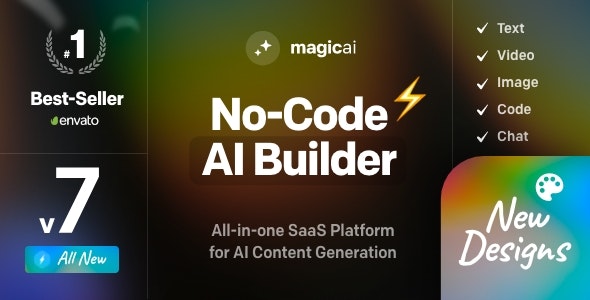 MagicAI v9.8 - OpenAI Content, Text, Image, Video, Chat, Voice, and Code Generator as SaaS - nulled
