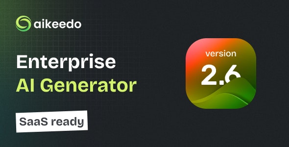 Aikeedo AI v3.6.2 - SAAS / OpenAI - AI Chat, Video, Image, Voice, Content, Code / Seedream 4